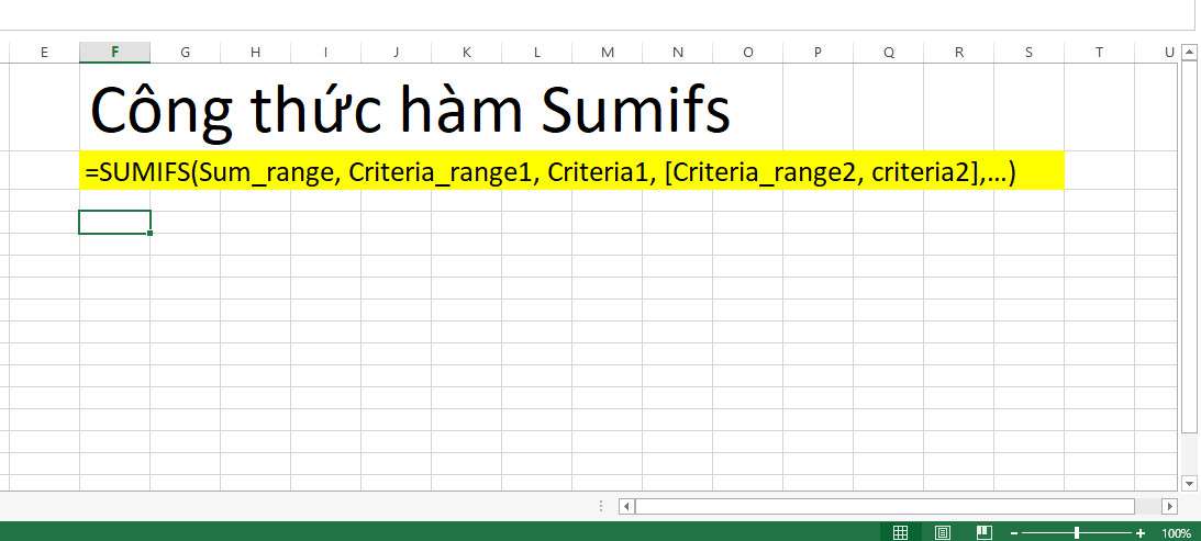 Hàm Sumifs: Cách Dùng Hàm Sumifs Trong Excel Hiệu Quả Và Các Ví Dụ 1 hàm sumifs