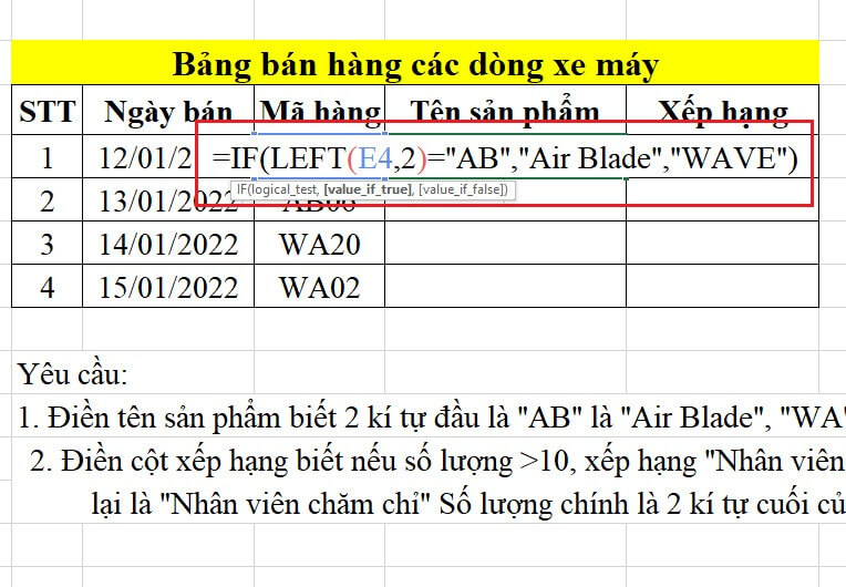 Cách Kết Hợp Hàm If Với Left, Right, Mid Trong Excel Hiệu Quả 2 công thức hàm if left