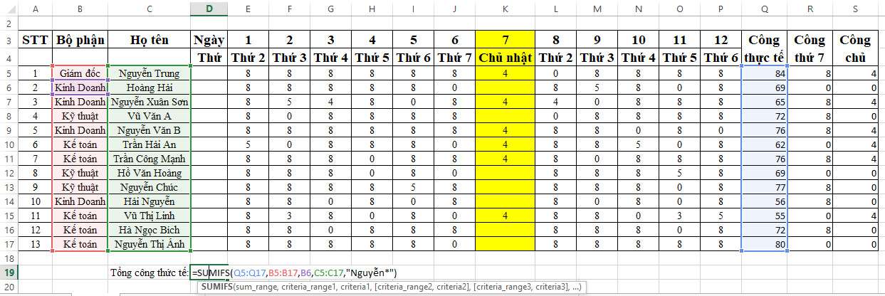 Hàm Sumifs: Cách Dùng Hàm Sumifs Trong Excel Hiệu Quả Và Các Ví Dụ 3 hàm sumif có 2 điều kiện