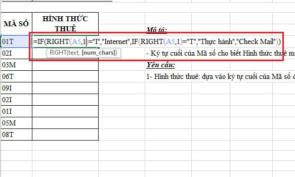 Hàm Right Trong Excel: Cách Sử Dụng Đơn Giản, Có Ví Dụ Cụ Thể 9 công thức hàm right ví dụ 3