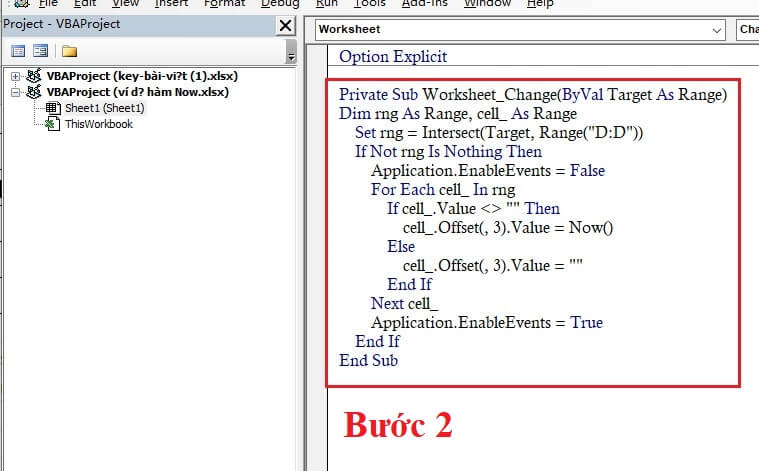 Hàm Now Trong Excel: Tính Ngày Giờ Hiện Tại, Cố Định Ngày Tháng 5 cố định ngày tháng bằng vba excel