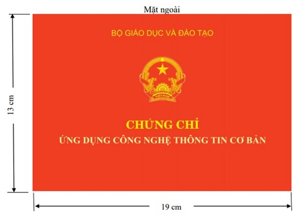 Chứng Chỉ Tin Học Văn Phòng Phổ Biến Và Thông Dụng Nhất 2 đơn vị cấp chứng chỉ tin học văn phòng cơ bản mặt ngoài