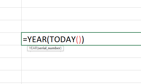 Hàm Year Trong Excel: Cách Sử Dụng Đơn Giản, Có Ví Dụ Cụ Thể 9 hàm year(today)