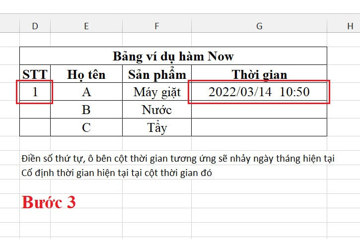 Hàm Now Trong Excel: Tính Ngày Giờ Hiện Tại, Cố Định Ngày Tháng 6 kết quả cố định ngày tháng bằng hàm now