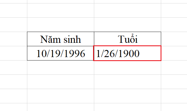 Hàm Year Trong Excel: Cách Sử Dụng Đơn Giản, Có Ví Dụ Cụ Thể 11 kết quả hàm year tính tuổi