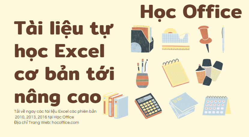 Tài Liệu Tự Học Excel Từ Cơ Bản Tới Nâng Cao Chất Lượng Nhất 3 Tài liệu tự học Excel cơ bản tới nâng cao