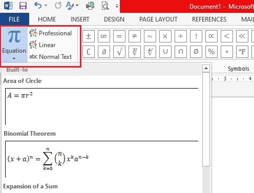 Hướng Dẫn Chèn Ký Hiệu Toán Học Trong Word Đơn Giản Nhất 6 công cụ tools trong equation