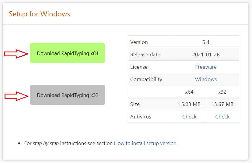 download RapidTyping bản 32bit 64bit