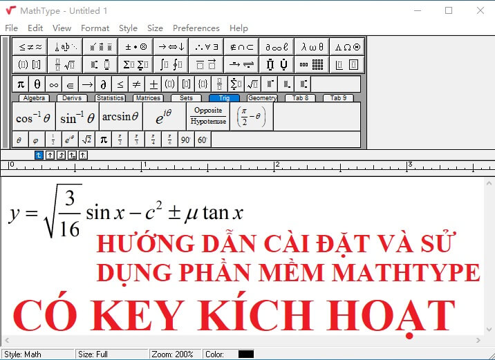 Hướng Dẫn Tải Và Sử Dụng MathType Trong Word Chi Tiết Nhất 1 hướng dẫn tải về và sử dụng phần mềm mathtype