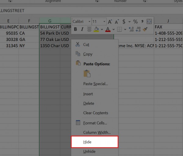 Hướng Dẫn Cách Ẩn Cột Trong Excel Đơn Giản Nhất 2 Cách ẩn cột trong Excel