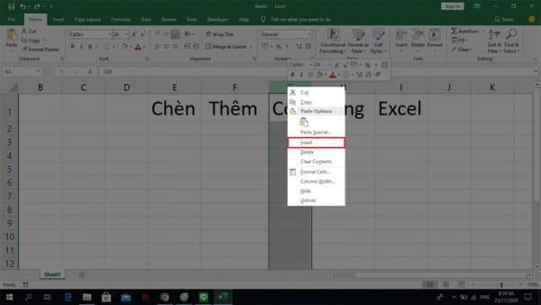 Hướng Dẫn Cách Chèn Cột Trong Excel Đơn Giản Có Ví Dụ 4 Cách chèn thêm cột trong Excel 2010