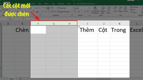 Hướng Dẫn Cách Chèn Cột Trong Excel Đơn Giản Có Ví Dụ 6 Cách chèn thêm cột trong Excel 2010
