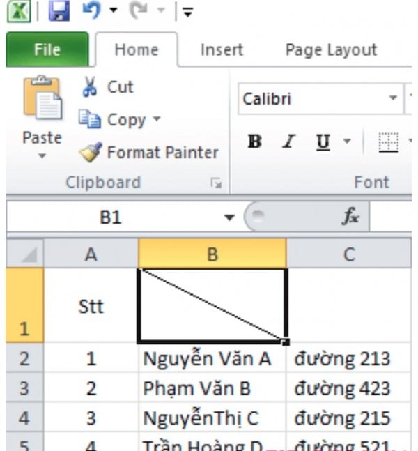 Cách Chia Cột Trong Excel Chi Tiết - Dễ Dàng Thao Tác 11 Cách chia 1 cột thành 2 cột trong Excel dùng đường chéo
