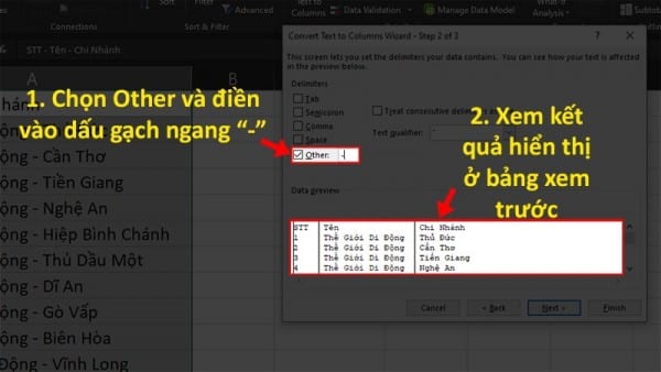 Cách Chia Cột Trong Excel Chi Tiết - Dễ Dàng Thao Tác 6 Cách chia cột trong Excel 2010