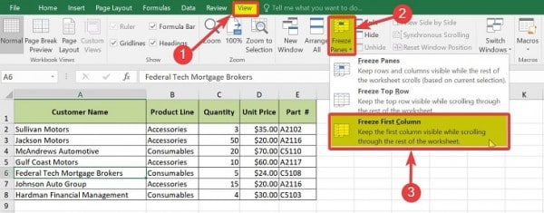 Hướng Dẫn Cách Giữ Tiêu Đề Trong Excel Đúng Cách 8 Hướng dẫn cách cố định cột trong hàm Excel