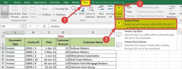 Hướng Dẫn Cách Cố Định Dòng Trong Excel Đầy Đủ Bước 4 Cách cố định dòng trong Excel