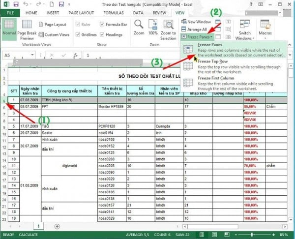 Hướng Dẫn Cách Cố Định Cột Trong Excel Đơn Giản Nhất 10 Cách cố định hàng trong Excel