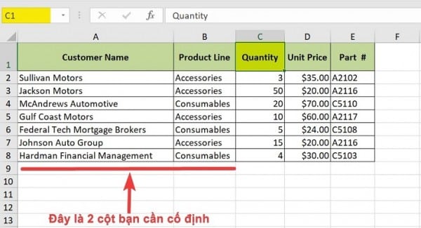 Hướng Dẫn Cách Cố Định Cột Trong Excel Đơn Giản Nhất 6 Cách cố định nhiều cột trong Excel