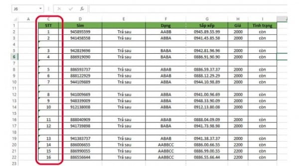 Cách Đánh Số Thứ Tự Trong Excel Thông Dụng, Dễ Làm 3 Cách đánh số thứ tự trong Excel có điều kiện
