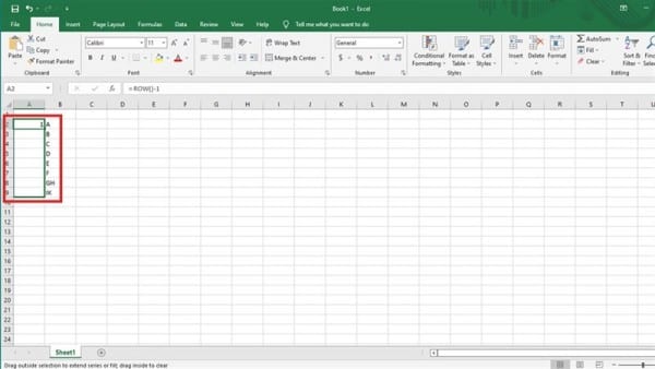 Cách Đánh Số Thứ Tự Trong Excel Thông Dụng, Dễ Làm 7 Cách đánh số thứ tự trong Excel khi xóa dòng