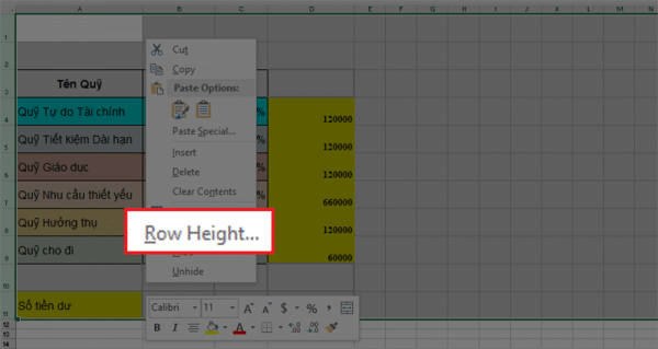 Cách Giãn Dòng Trong Excel Dễ Hiểu - Dễ Thao Tác 7 Hướng dẫn cách giãn dòng trong Excel tùy chọn kích thước