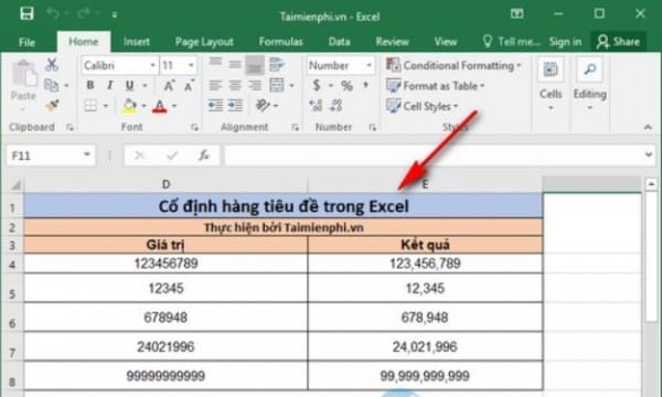 Hướng Dẫn Cách Giữ Tiêu Đề Trong Excel Đúng Cách 1 Cách giữ tiêu đề trong Excel khi kéo xuống
