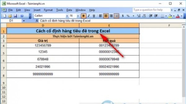 Hướng Dẫn Cách Giữ Tiêu Đề Trong Excel Đúng Cách 4 Cách giữ tiêu đề trong Excel khi kéo xuống