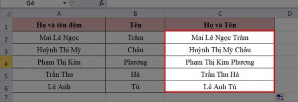 3 Cách Gộp Cột Trong Excel Dễ Thực Hiện Nhanh Chóng 3 Hướng dẫn cách gộp cột trong Excel không mất dữ liệu