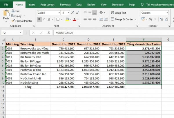 Cách Cộng Trong Excel Đơn Giản Nhất Ai Cũng Làm Được 8 Cách tính tổng hàng ngang trong Excel