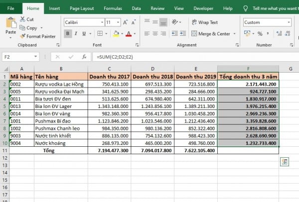 Cách Cộng Trong Excel Đơn Giản Nhất Ai Cũng Làm Được 9 Cách tính tổng hàng ngang trong Excel