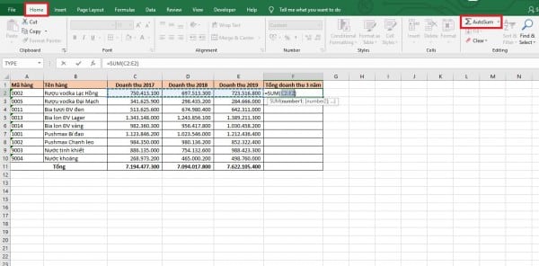 Cách Cộng Trong Excel Đơn Giản Nhất Ai Cũng Làm Được 12 Cách tính tổng hàng ngang trong Excel