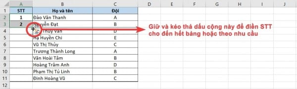 Cách Đánh Số Thứ Tự Trong Excel Thông Dụng, Dễ Làm 14 Công thức đánh số thứ tự trong Excel đơn giản