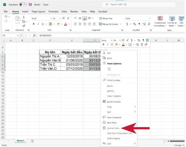 Cách Chỉnh Ngày Tháng Trong Excel Dễ Thực Hiện Nhất 9 Sửa lỗi định dạng ngày tháng trong Excel