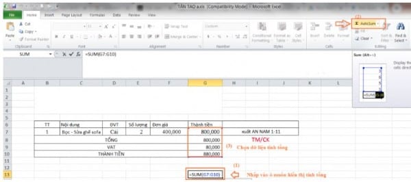 Cách Cộng Trong Excel Đơn Giản Nhất Ai Cũng Làm Được 4 Cách tính tổng hàng dọc trong Excel