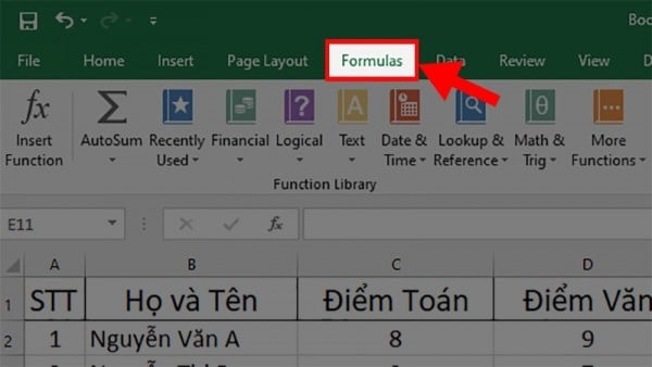 4 Cách Hiện Thanh Công Cụ Trong Excel Chi Tiết - Đơn Giản 5 Cách hiện thanh công thức trong Excel
