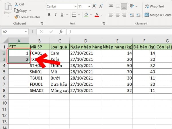 7 Cách Kéo Số Thứ Tự Trong Excel Thông Dụng Nhất 1 Cách kéo số thứ tự trong Excel tự nhảy