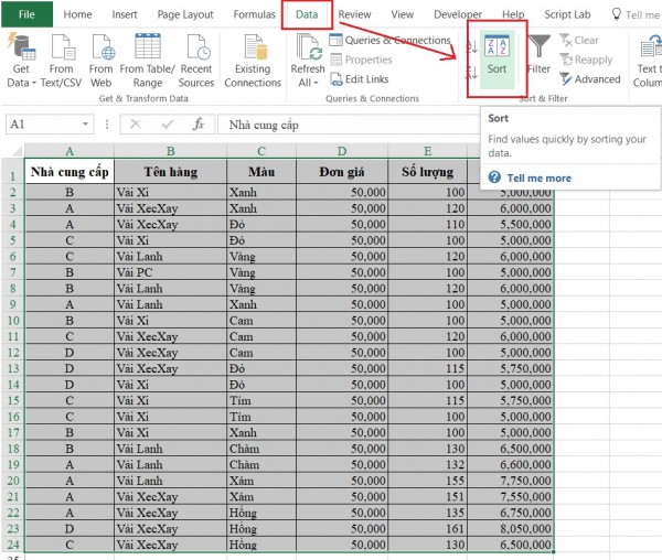 Cách Sort Trong Excel Thao Tác Cưc Dễ - Hiệu Quả Cao 25 Cách sắp xếp theo thứ tự tăng dần trong Excel