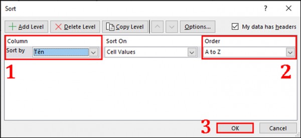 Cách Sort Trong Excel Thao Tác Cưc Dễ - Hiệu Quả Cao 13 Cách sort theo a b c trong Excel