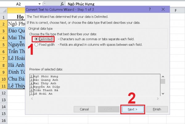 Cách Tách Tên Trong Excel Chi Tiết Dành Cho Người Mới 7 Hướng dẫn cách tách tên trong Excel