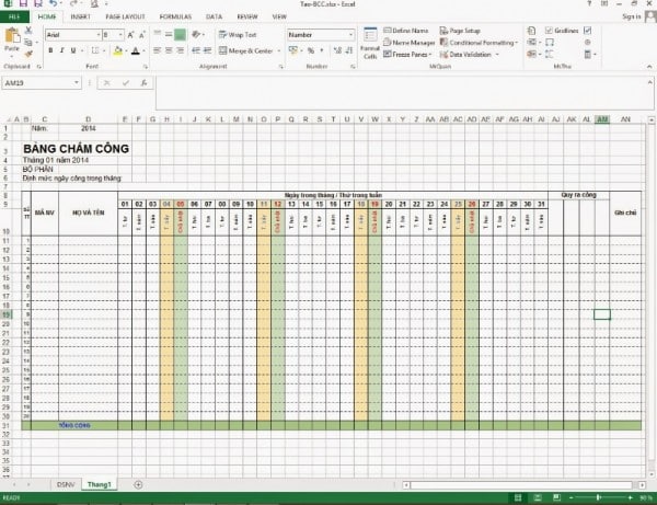 Hướng Dẫn Cách Kẻ Bảng Trong Excel Chi Tiết Từ A - Z 26 Hướng dẫn cách tạo bảng chấm công trong excel