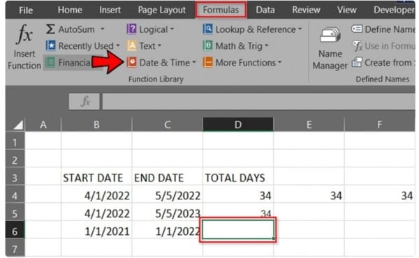 Bật Mí Cách Tính Ngày Trong Excel Dễ Sử Dụng - Chi Tiết 4 Hướng dẫn cách tính ngày trong Excel