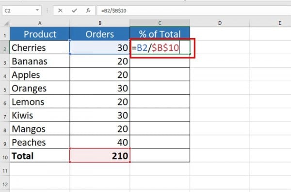 6 Cách Tính Phần Trăm Trong Excel Có Ví Dụ Cụ Thể 3 Hướng dẫn cách tính phần trăm trong Excel