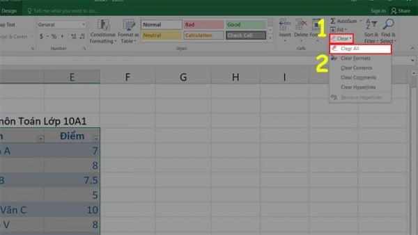 Hướng Dẫn Cách Kẻ Bảng Trong Excel Chi Tiết Từ A - Z 12 Hướng dẫn cách xóa bảng trong Excel