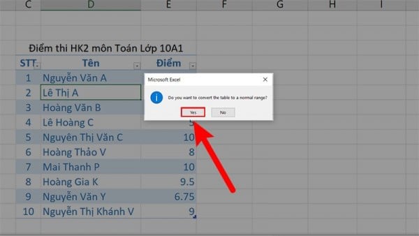 Hướng Dẫn Cách Kẻ Bảng Trong Excel Chi Tiết Từ A - Z 14 Hướng dẫn cách xóa bảng trong Excel