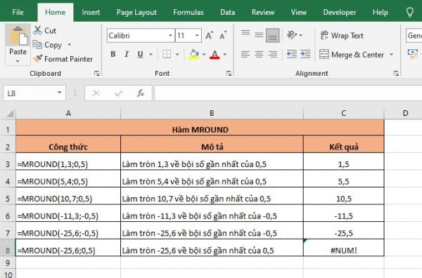 5 Cách Làm Tròn Số Trong Excel Ai Cũng Làm Được 14 Hàm làm tròn lên 0.5 trong Excel