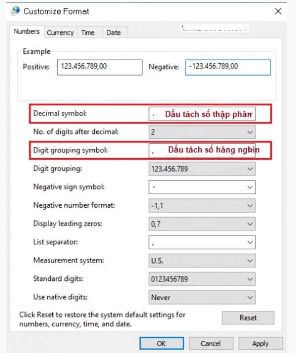 TOP 1 Cách Đổi Dấu Phẩy Thành Dấu Chấm Trong Excel 17 Cách chuyển dấu chấm thành dấu phẩy trên bàn phím phụ
