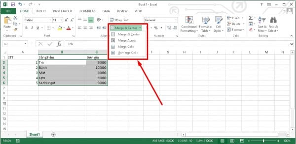 Cách Gộp Ô Trong Excel Thực Hiện Nhanh - Không Mất Dữ Liệu 6 Cách gộp ô trong Excel 2010