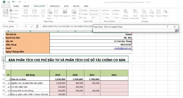 Cách Lặp Lại Tiêu Đề Trong Excel Thao Tác Nhanh 4 Cách lặp lại tiêu đề trong Excel 2010