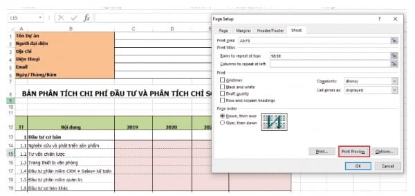 Cách Lặp Lại Tiêu Đề Trong Excel Thao Tác Nhanh 6 Cách lặp lại tiêu đề trong Excel 2010