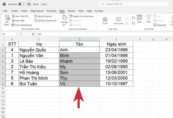 Hướng Dẫn Cách Sắp Xếp Thứ Tự Trong Excel Chi Tiết 3 Hướng dẫn cách sắp xếp thứ tự ABC trong Excel